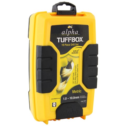 ALPHA DRILL BIT SET HSS METRIC 1-10MM - 19 PCE